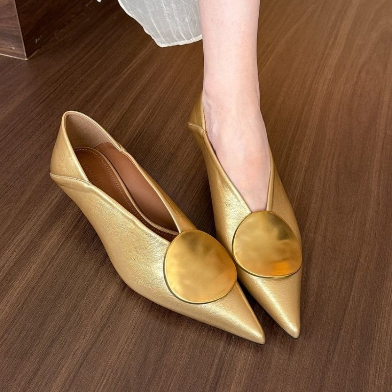 Women'S Heels - 2025 Spring Summer Pointed Toe Footwear