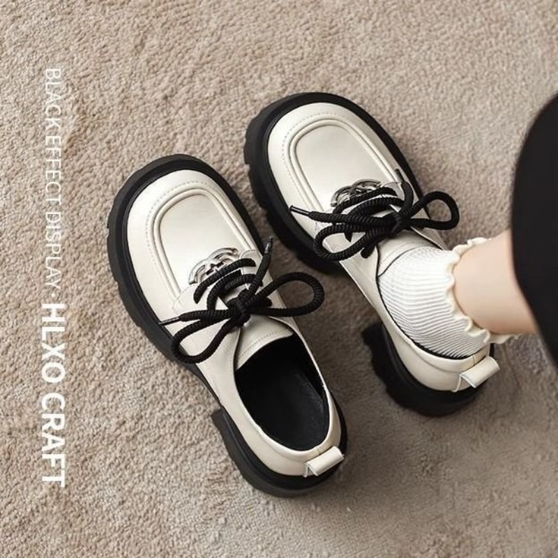 Women White Platform Oxford Sh - Oxford Lace Up Women 评论和价格