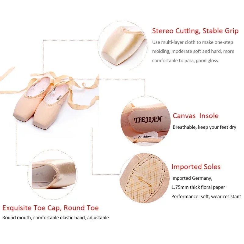 TIEJIAN Professional Ballet Po - Women'S Xc Shoes 评论和价格