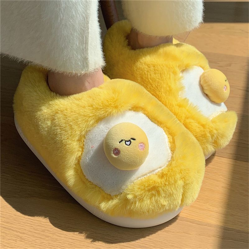 New Cute Fried Egg Shaped Plus - Women Shoes For Winter 评论和价格