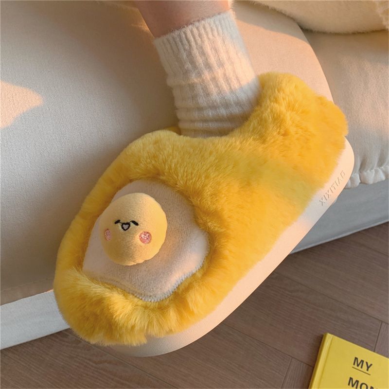 New Cute Fried Egg Shaped Plus - Women Shoes For Winter 评论和价格