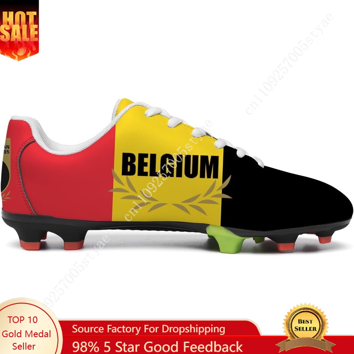 Belgium Flag Soccer Shoes Men  - Oxford Lace Up Women 评论和价格