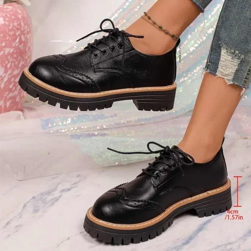 Women Classic Platform Oxford  - Oxford Lace Up Women 评论和价格