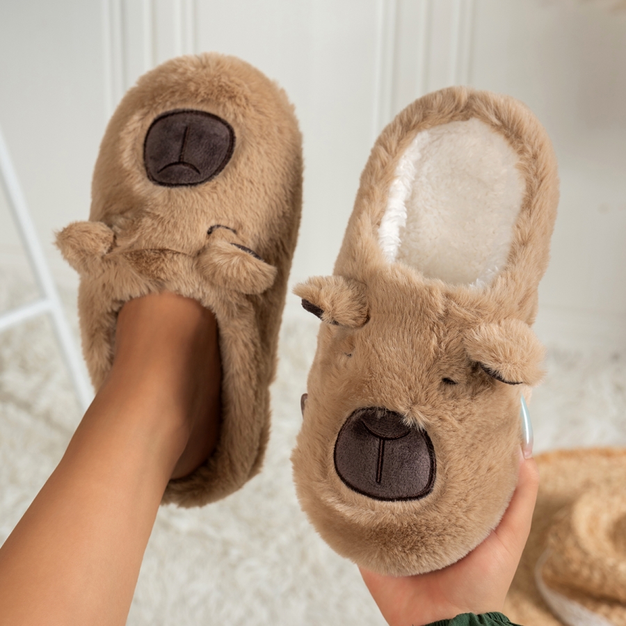Women's Cartoon Slippers Cute  - Women Shoes For Winter 评论和价格